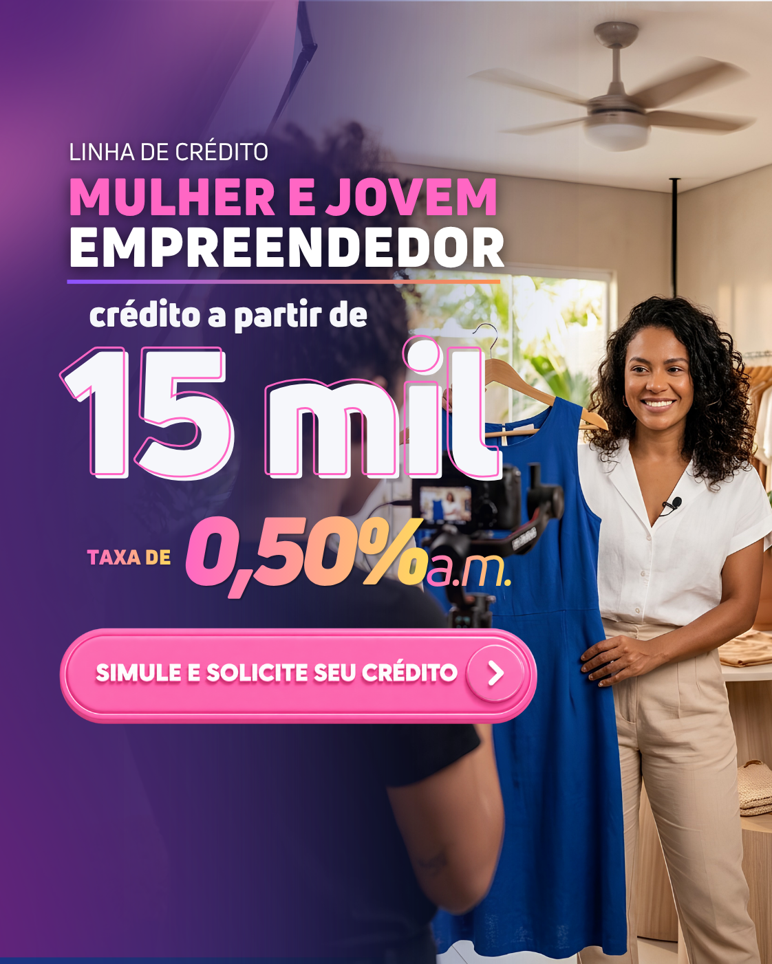 Mulher e Jovem Empreendedor